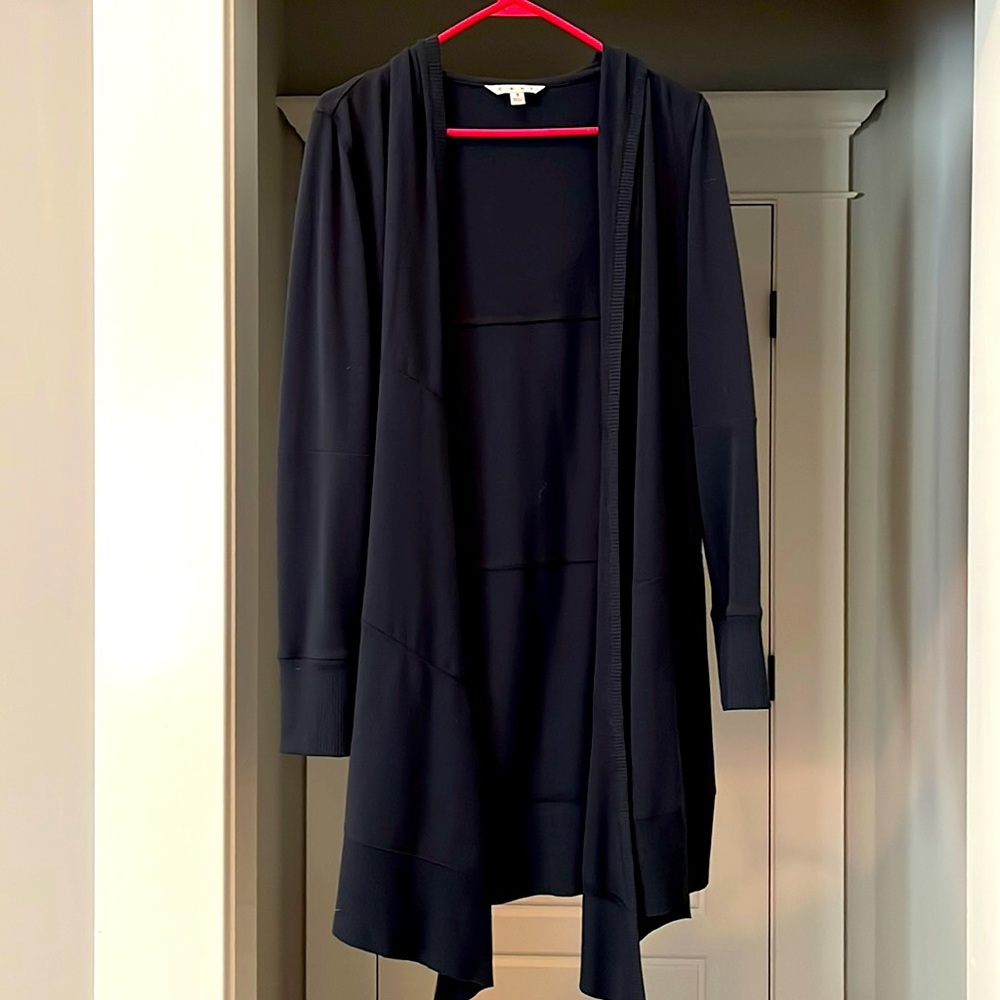 Black Cabi hooded long sweater size S